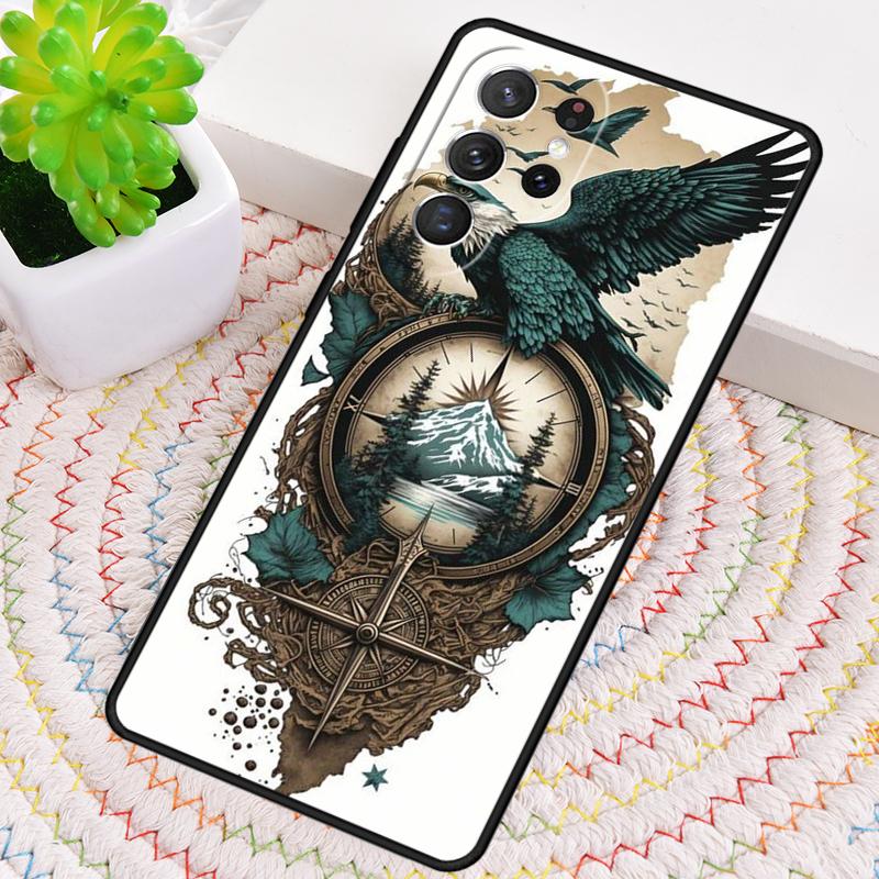 Compass Phone Case for Samsung Galaxy Note 10 Pro S26 Ultra S23 S24 FE S25 S21 S22 PLUS Shockproof Cove