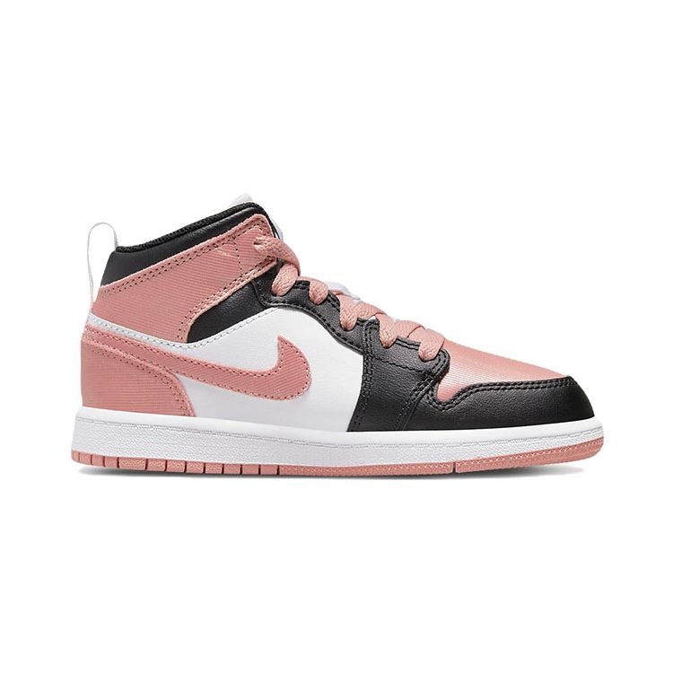 Air Jordan 1 Mid PS Bílá Světle Madder Root Dětské Tenisky Černá DM9078-108