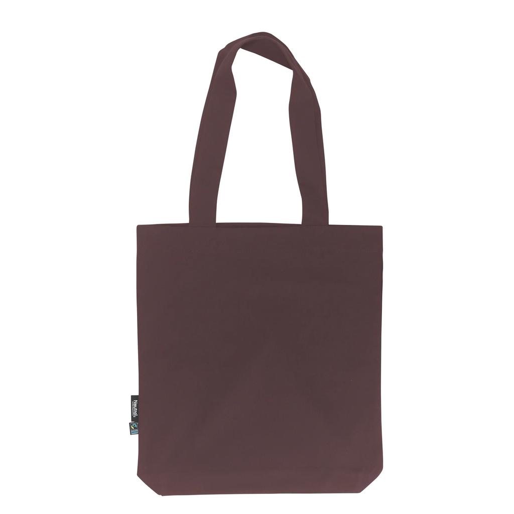 Neutral Plain Twill Long Handle Tote Bag