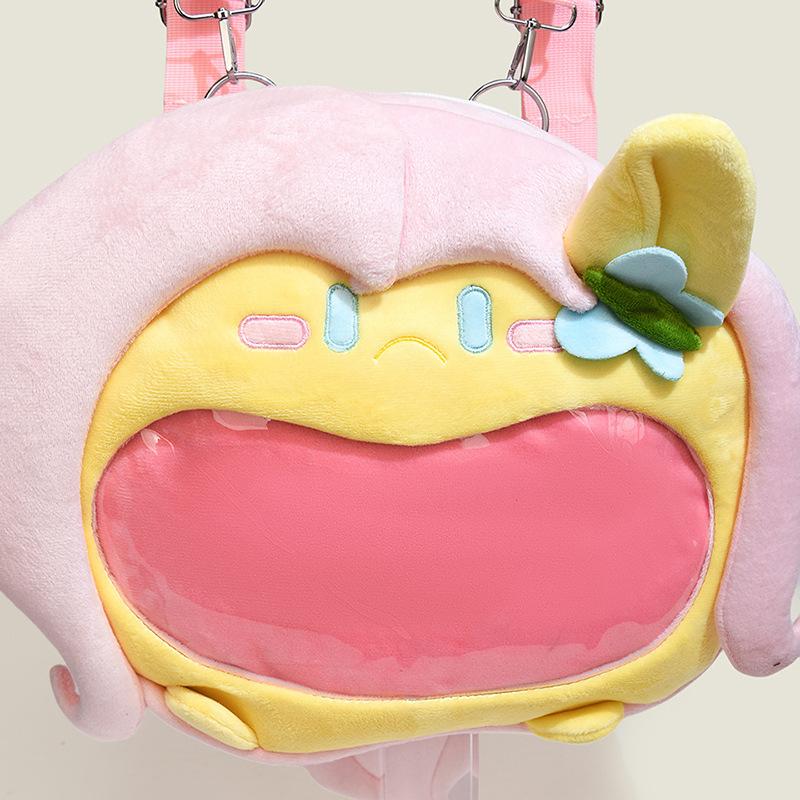 My Little Pony Fluttershy Transparent Bag Plush Backpack Cute Shoulder Casual Kawaii Large Capacity Backpack for Girls Gifts