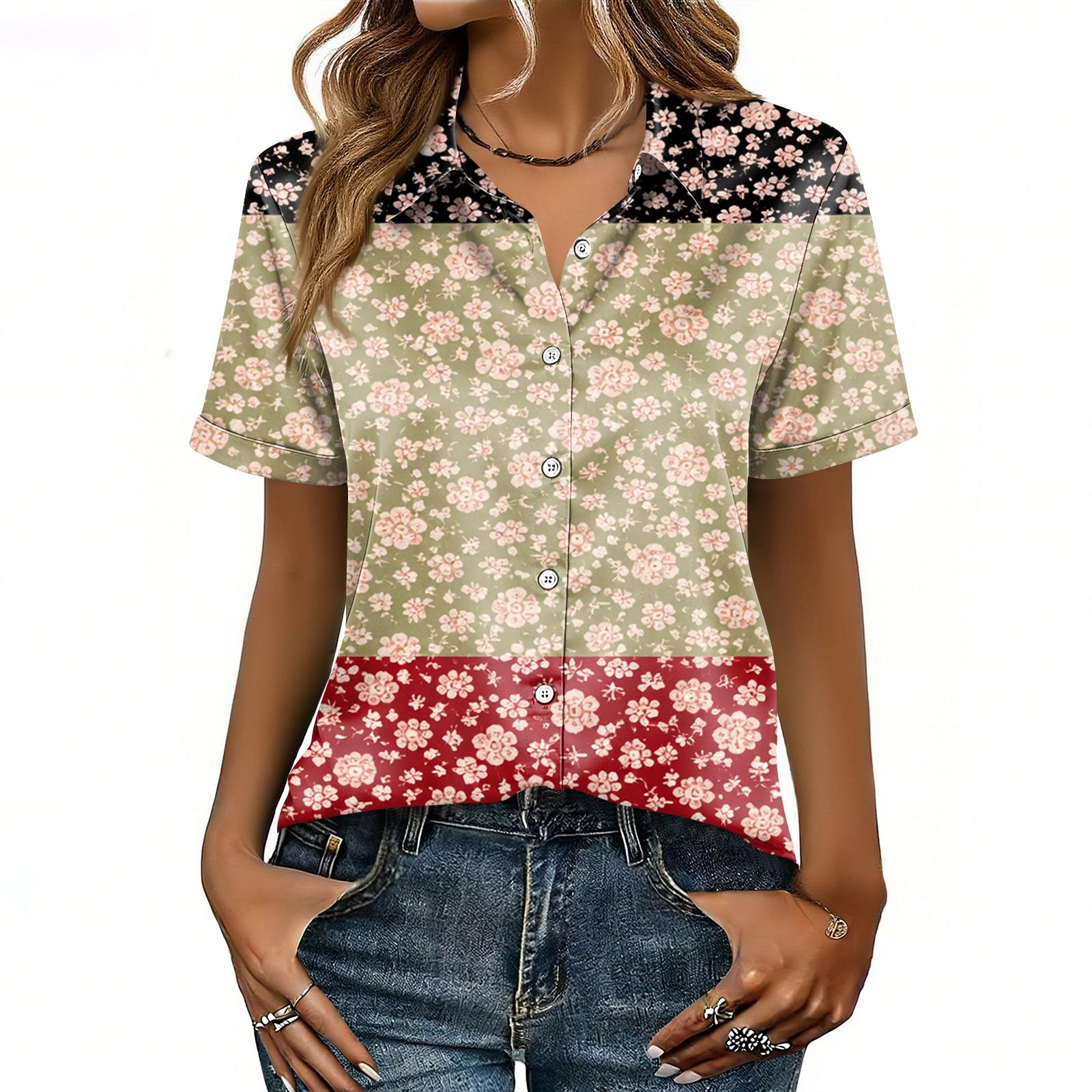 

Жіноча атласна блузка з коротким рукавом, шовкові топи, сорочки на ґудзиках, ділові повсякденні образи XL червоний