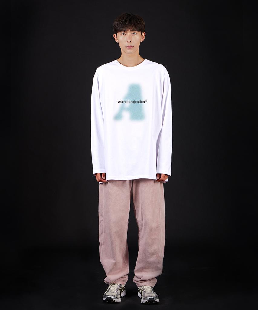 ASTRAL PROJECTION Big A Oversized Long Sleeve T-Shirt_White