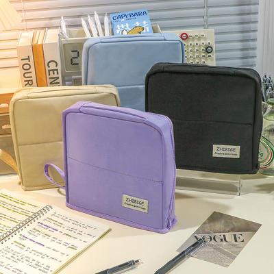 Astuccio Grande Capacità Autoportante Portapenne Utile Pochette da Borsa per Cancelleria Scuola