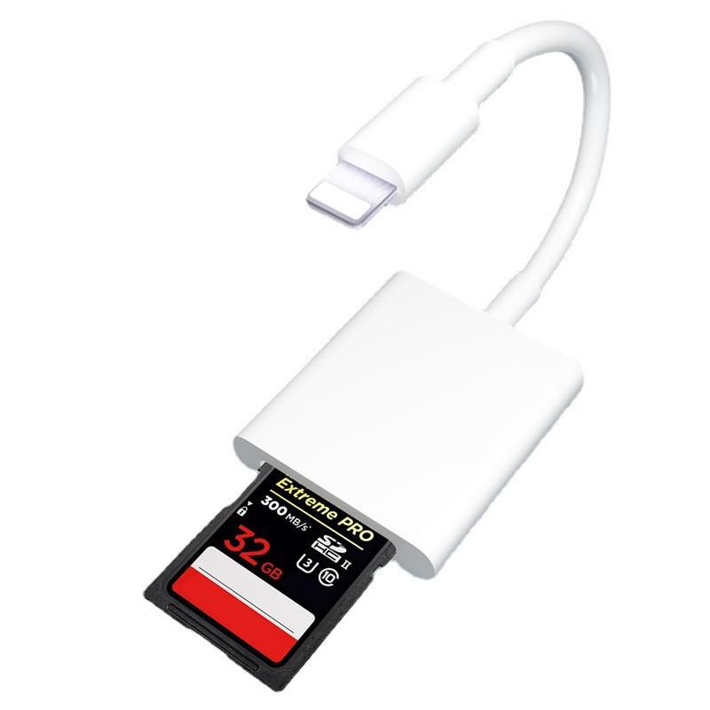 Compatible Apple Lightning/Android Type-C SD Card Reader for Mobile, iPad, and Camera