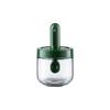 1pcs Glass Seasoning Bottle With Telescopic Spoon Household Kitchen Salt Storage Box Leak Proof and Moisture-proof