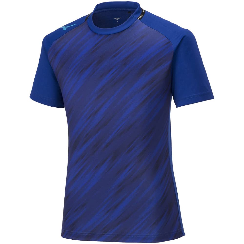 Mizuno Soccer Field Recycled Polyester Surf Size L Shirt, Blend, Moisture-Wicking, Quick-Drying, P2MAA041, Blue,