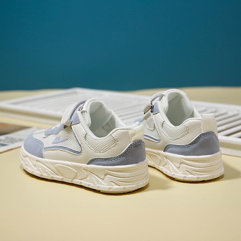 Warrior Stylish Simple Comfortable Soft Sole Low Top Kids Skate Shoes Kids Skate Shoes White Blue WZTH-080711
