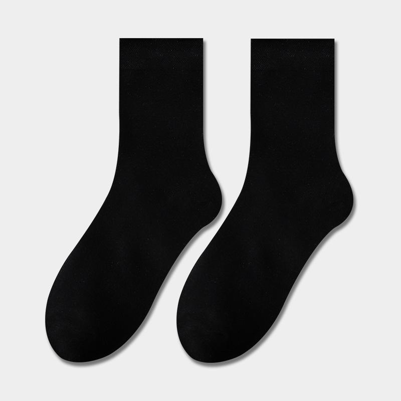 Odor-Resistant Cotton Disposable Socks: Unisex, Black/White/Gray, Sweat-Absorbent, No-Wash, Summer Thin Style.