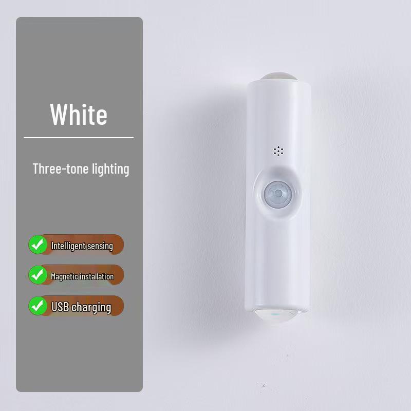 Smart Motion Sensor Magnetic Wall Light with Wireless Charging for Bedroom