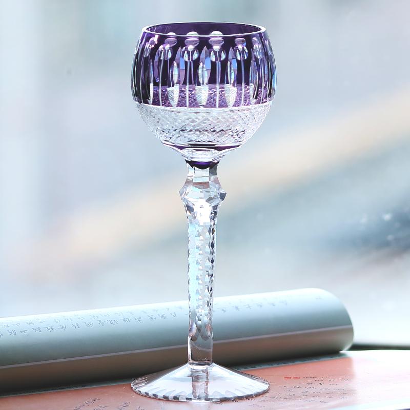 Handcrafts Multi-Colored Hand Cut Wine Glasses Edo Kiriko'S Hock Glass Goblet Champagne Flute With Gift Box