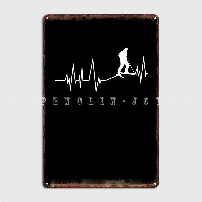 Ski Touring Metal Sign Wall Decor Cinema Funny Club Tin Sign Poster