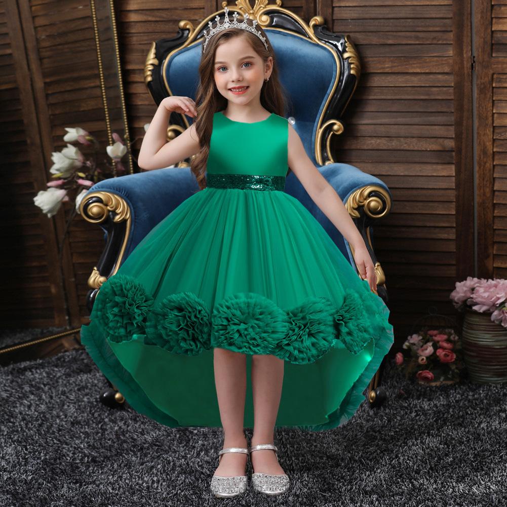 Rochie de Paște pentru fetiță Petrecere de aniversare Rochie de concurs de prințesă pentru fată de flori Boho umflată de vis