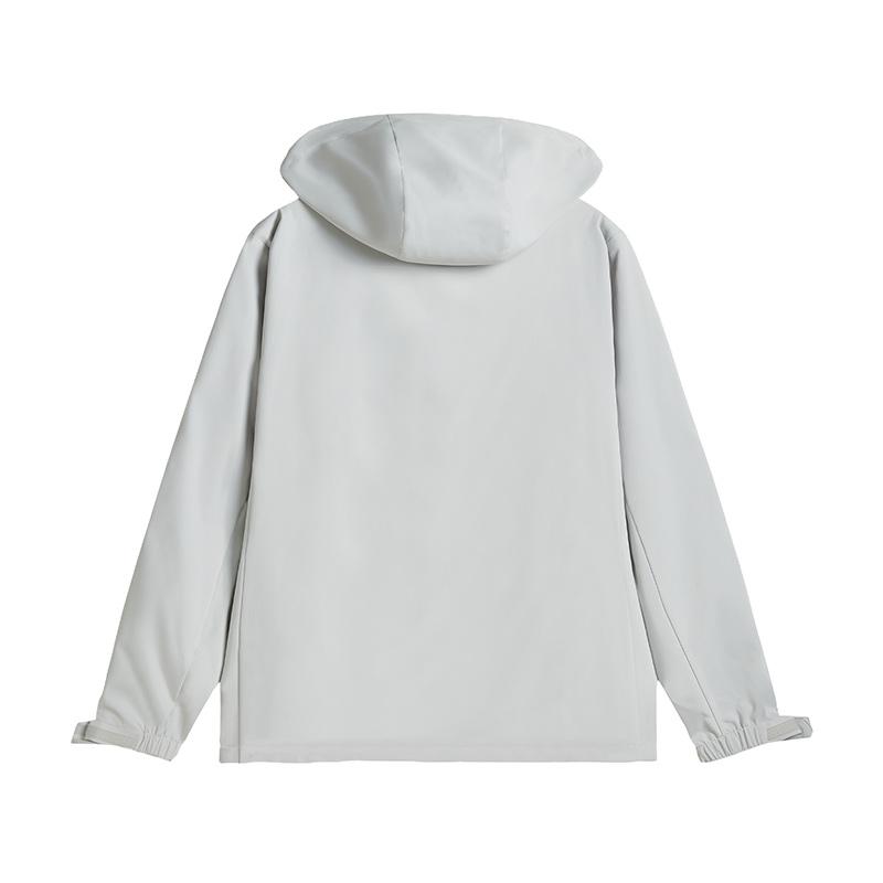 Li-Ning Minimalist Brand Logo Loose Windbreaker Casual Hooded Coat Men Outerwear AFDVJ45-1