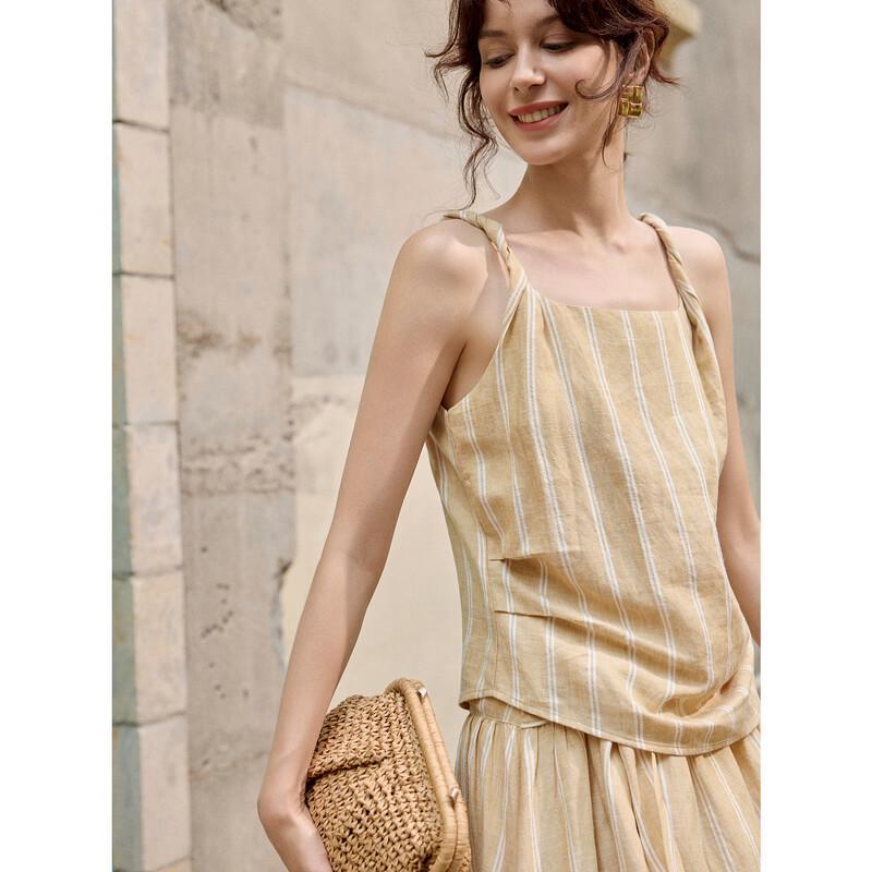 ELLE Lyocell Linen Sling Top