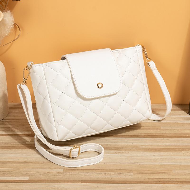 

Women s bag, new summer trend printed bucket bag, fashionable and simple messenger bag, one shoulder bag. белый