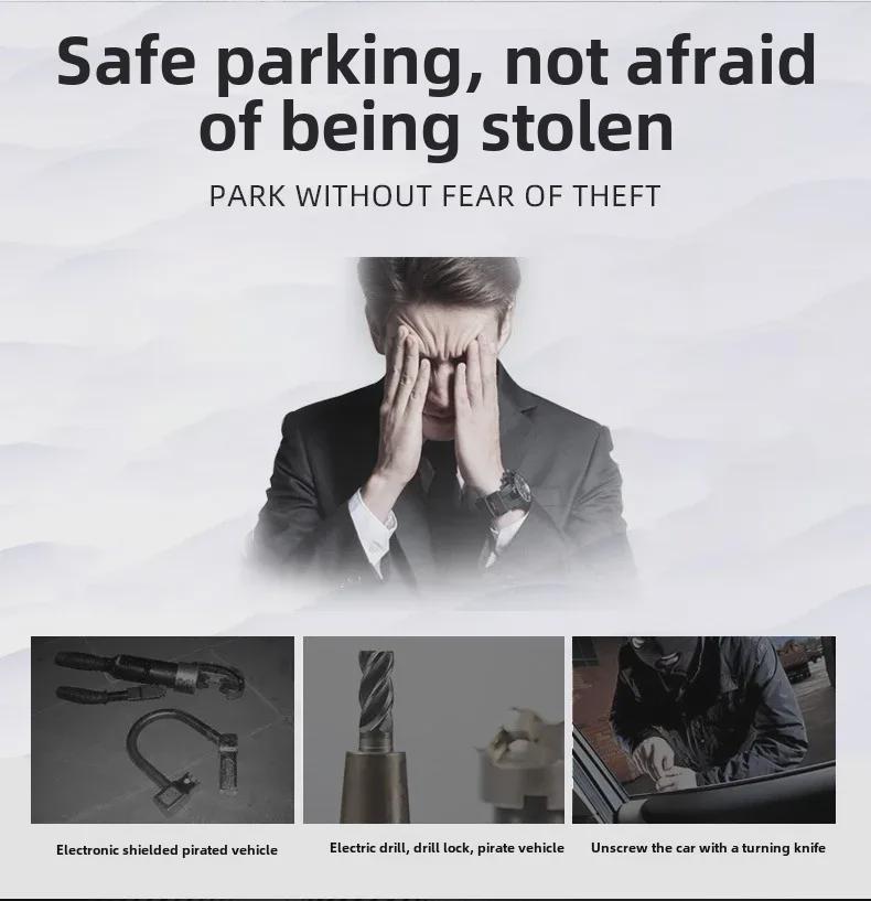 T-Type Heavy-Duty Car Steering Wheel Lock: Multi-Function, Anti-Theft, Metal Baseball Lock with 2 Keys