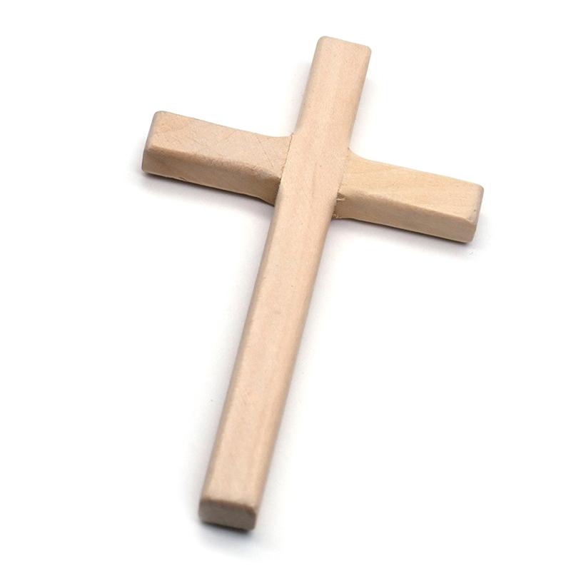 1Pc Christian Wooden Cross 12Cm (4.7In) Wall Hanging Large Long Crucifix Three Colors