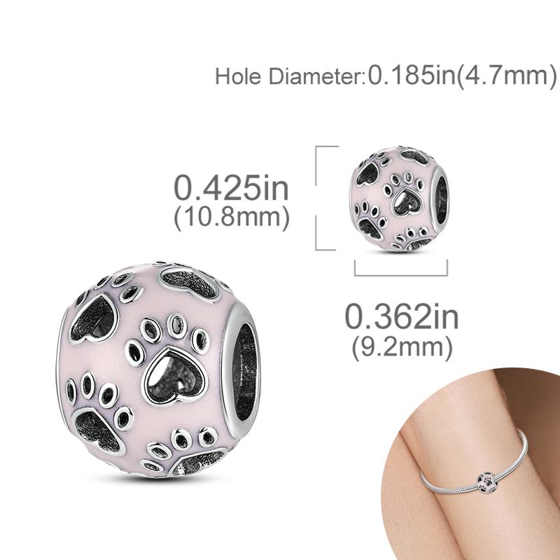 New Copper Plated Cute Dog Pets Charms Beads Fit Original Bracelet Charms Diy For Women Pendant Beads Jewelry Gift