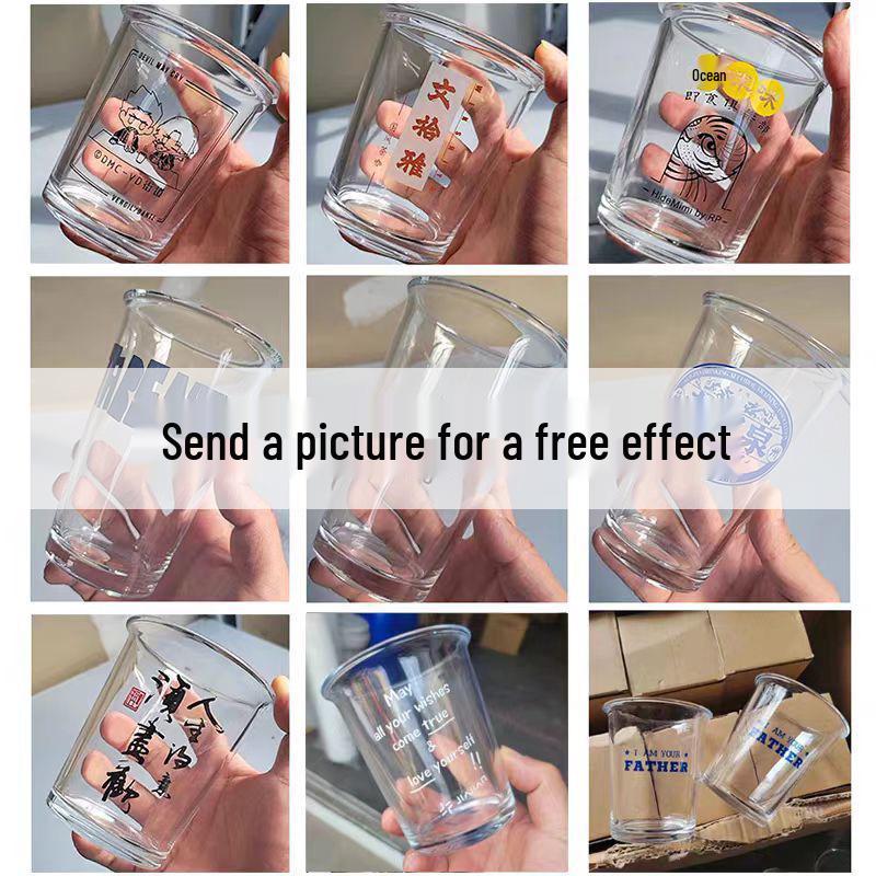 Transparent Rolled Edge Glass Cup – Stylish for Coffee, Cold Beverages, or Milk Tea