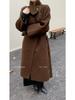 LS 2024 Women's High-End Cashmere Trench Coat - High Neck, Warm, Relaxed Fit