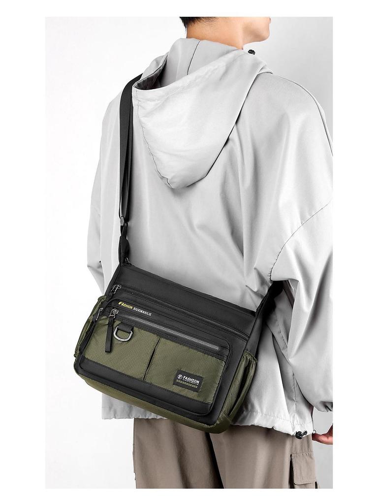 Herren Wasserabweisende Oxford-Stoff Umhängetasche - Großes Fassungsvermögen Outdoor Reise- und Business-Rucksack