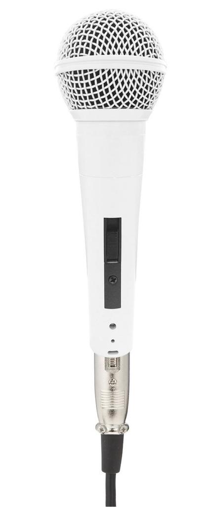 KC MCS4400 + CM2000 Microphone Stand & Dynamic Microphone Set, White (Includes Soft Carrying Case)