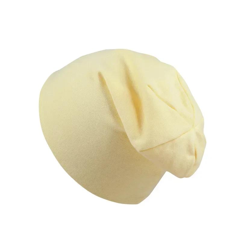 0M-4Y New Baby Street Dance Hip Hop Spring Autumn Hat Scarf for Boys Girls Knitted Cap Winter Warm Solid Color Children