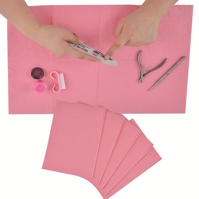 Tragbare Einweg-Nagelkunst-Reinigungsunterlage, Schreibtischunterlage für Schönheitsschutzpapier