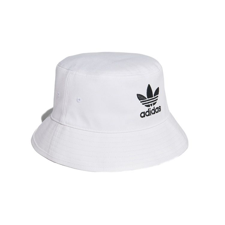 Adidas Originals Adicolor Series Solid Color Embroidered Logo Cotton Fisherman Hat Unisex Hats FQ4641