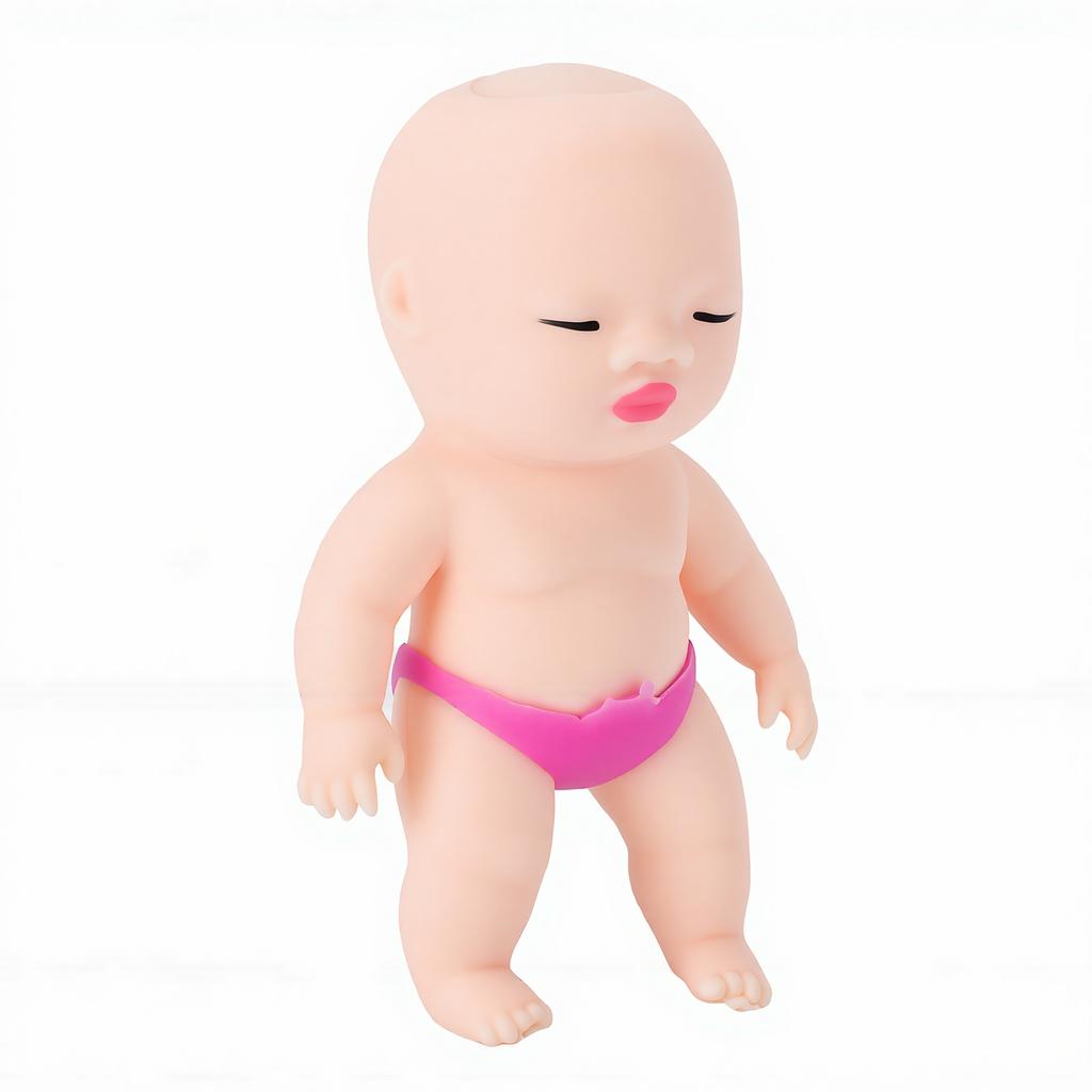 10cm Squeeze Stress Doll Toy High Plasticity Portable Reusable Anxiety Relief Stress Relieving Doll Toy