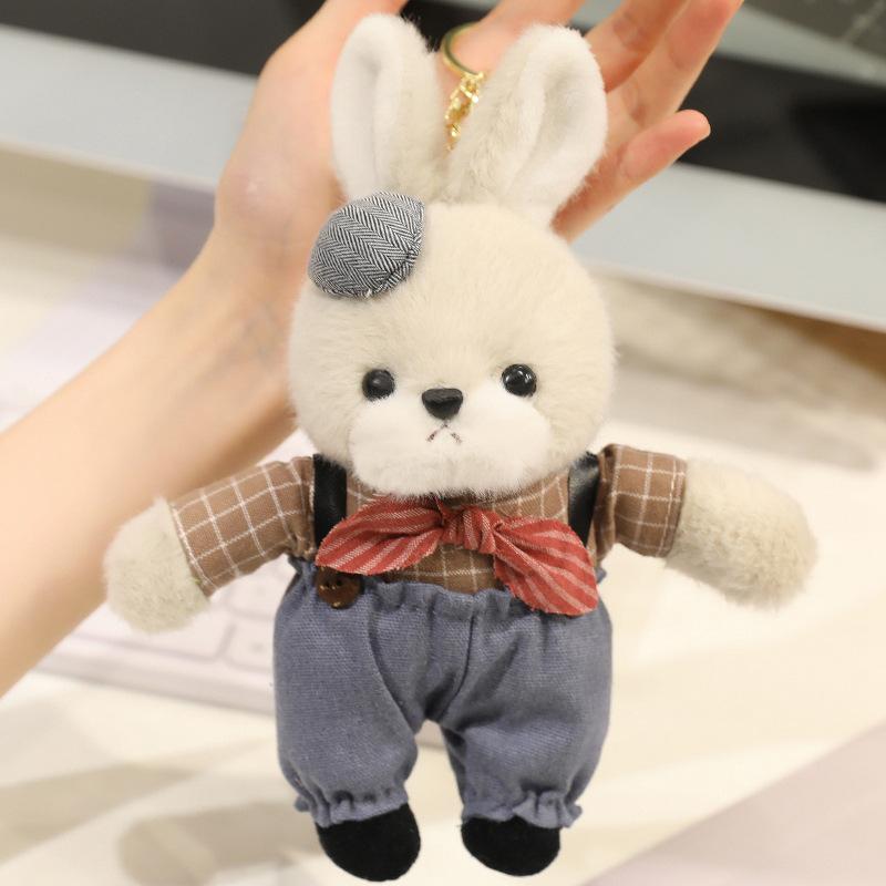 

Cute cute long-eared rabbit pendant plush toy doll bunny doll girl bag keychain pendant 20cm（0.07kg）