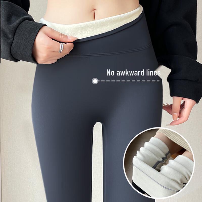 Yuzhaolin Women's Fleece Lined High-Waist Shark Leggings