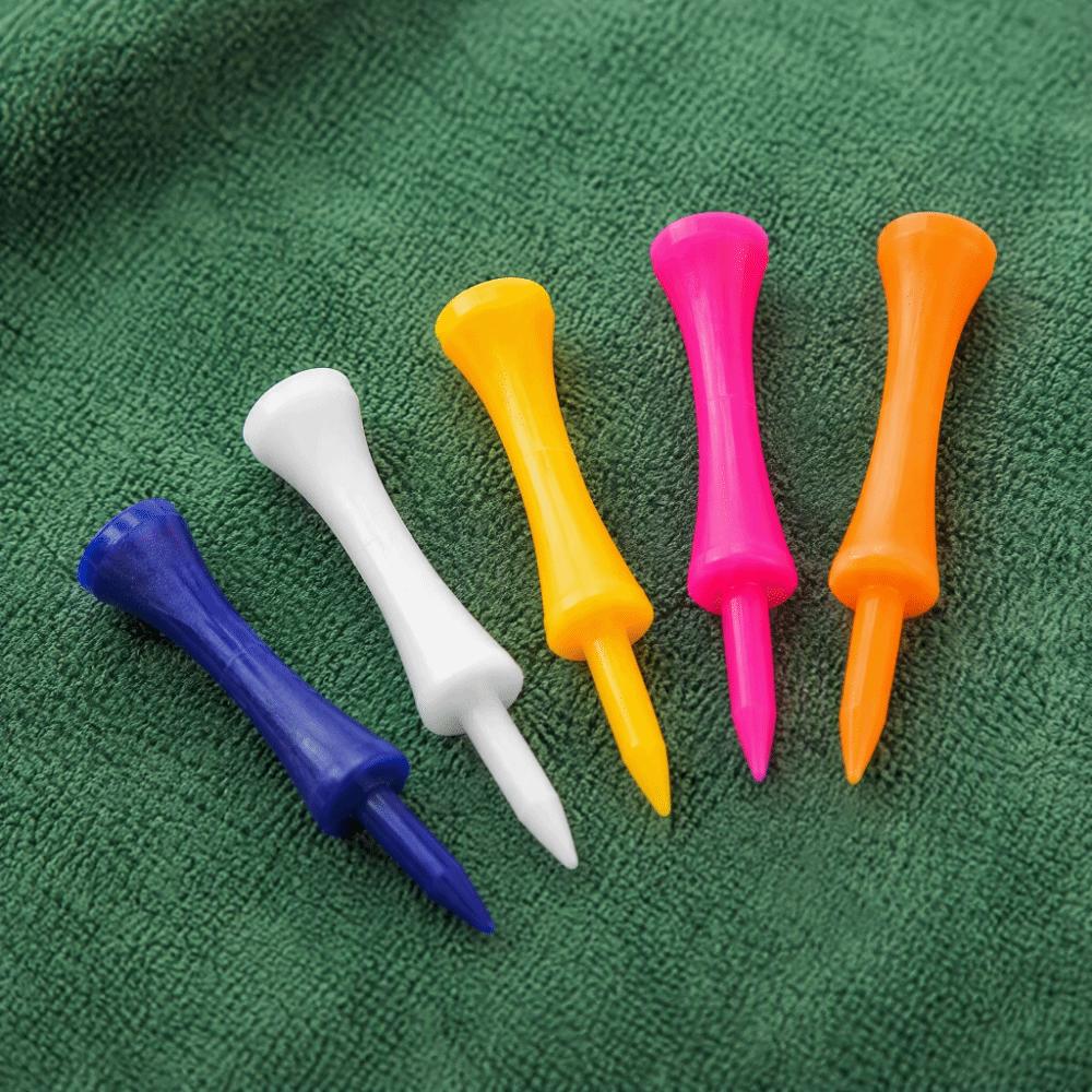 100pcs Assorted Colors Driving Range Tees Plastic Material Assorted Golf Tees For Beginners