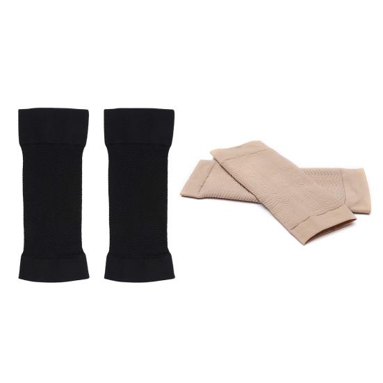 1 Pair Arm Gloves Fitted Slimming Weight Loss Shockproof Arm Sleeve for Running