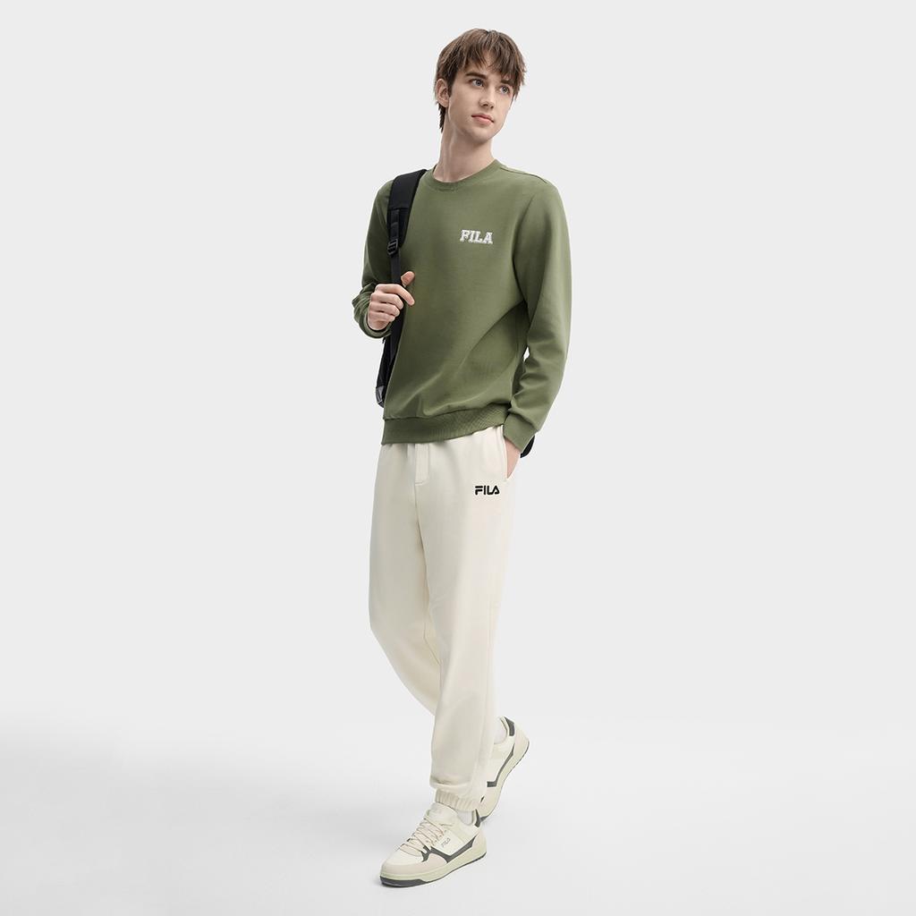 Fila Fresh Fashion Trend Hoodie Men Hoodies Military-Green F11M439211FKK