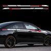 2PCS Car Door Side Skirts Stickers Waterproof Long Stripes Vinyl Decals Self-adhesive PVC Auto Decoration Stickers Accessories