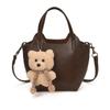 OGAR 2026 Fashion PU Basket Tote Bag