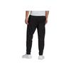 Adidas Logo Print Elastic Cuffs Slim Fit Joggers Men Bottoms Black HR6611