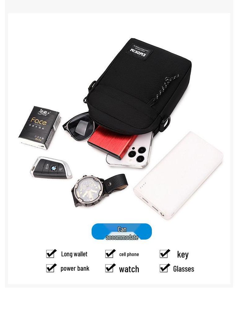 Trendy Men's Mini Crossbody Bag - Lightweight, Simple, Casual Shoulder Phone Bag