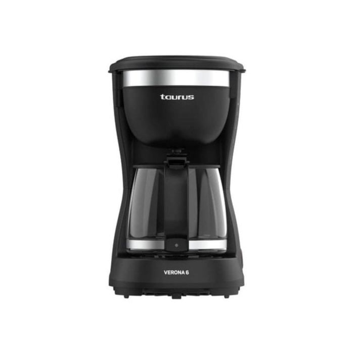 Kávovar s filtrem Taurus Verona 6 0 6L 600W Černý Nerezový Ocel Systém proti odkapávání