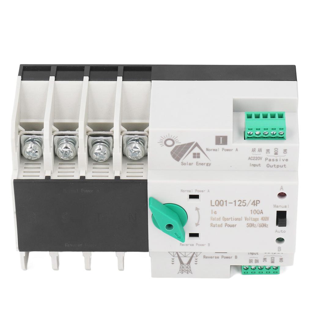 Comutator de transfer automat de putere dublă 4P comutare rapidă tip PV AC400V 100A pentru fabrica de acasă