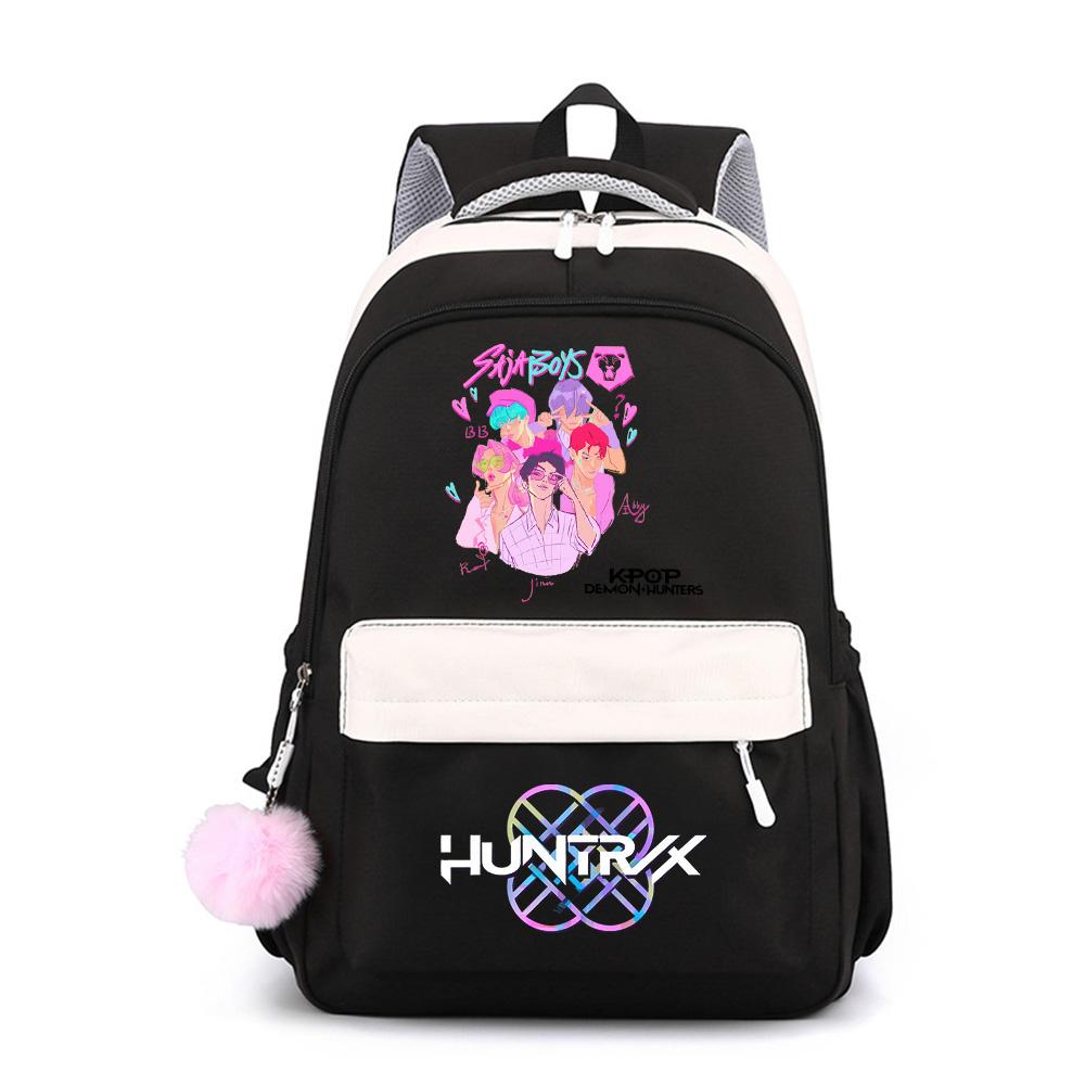 Niedlicher Anime K-Pop bedruckter Rucksack mit großer Kapazität für Teenager, Studentin, Student, Schulranzen, Büchertasche, Kindergeschenk, Damen, wasserdichte Reisetasche, Mochila