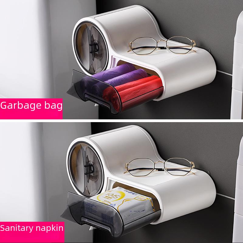 Waterproof Wall-Mounted Multifunctional Tissue Box