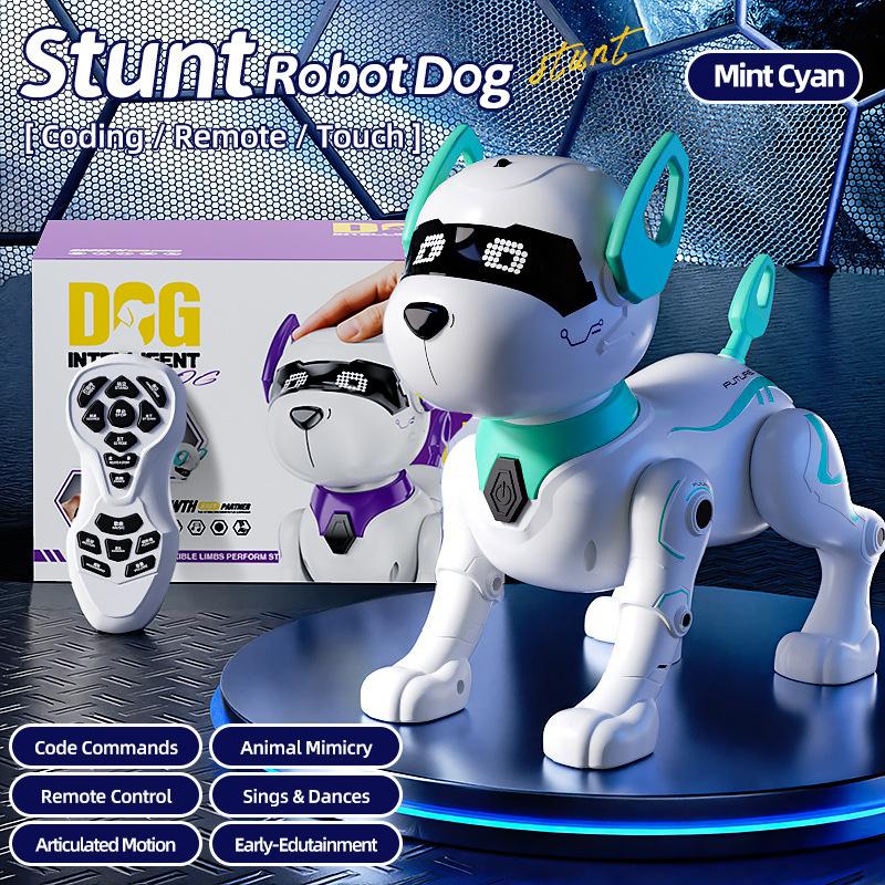 Intelligent Robot Dog Toy Remote Control Programmable Smart Interactive Puppy Sing Dance Stunt Music Kids Gift