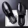 Men's casual leather shoes British style leather men's shoes first layer cowhide lazy one pedal business dress loafers tide