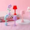 1:12 Dollhouse Miniature LED Night Light Floor Lamp Mini Desk Lamp Home Lighting Model Decor Toy Doll House Accessories Decor