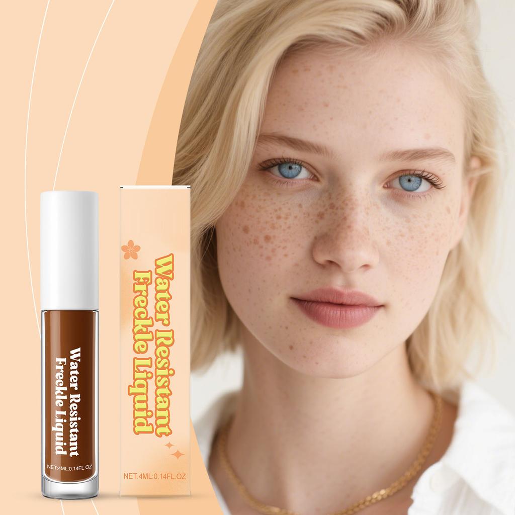 Schnelltrocknender Imitations-Sommersprossenstift, Schweißfester Imitationsfilm, Lang anhaltender Sommersprossen-Make-up-Effekt, 4 ml