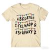 Y2k Fashion Short Sleeve TV Drama Peripheral Stranger Print Cotton T Shirt Oversized Casual Loose Short Sleeved Unisex