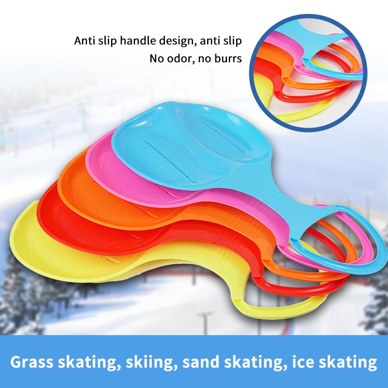 Snow Sled Sledge Sand Sliding Sled Large Winter Toy Skiing Board Downhill Sled Snow Luge For Kids Adults Boys Girls