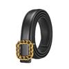 Retro Waist Women Belt In Pu Material With Alloy Plate Buckle For Use Daily